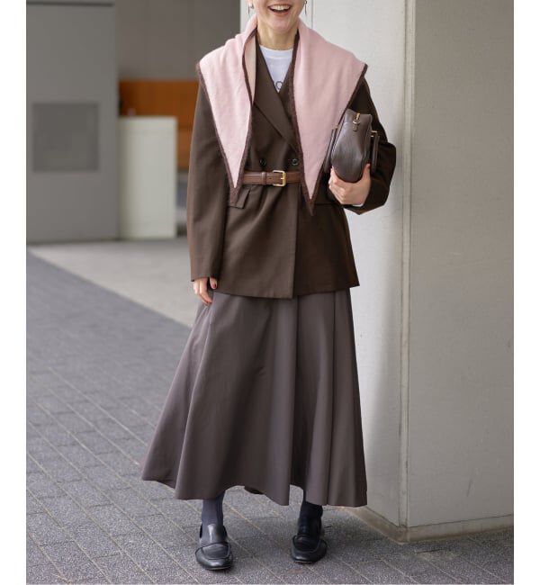 IENA「ASAUCE MELER/アソースメレ TRICOLOR SCARF スカーフ AM25FSC266」|バンダナ・スカーフ|