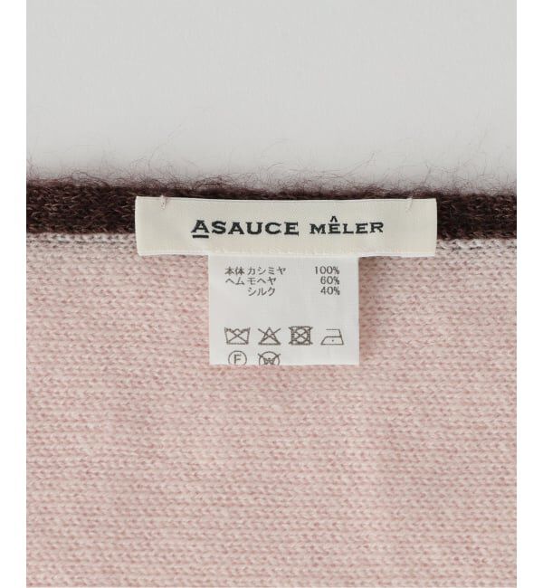 IENA「ASAUCE MELER/アソースメレ TRICOLOR SCARF スカーフ AM25FSC266」|バンダナ・スカーフ|