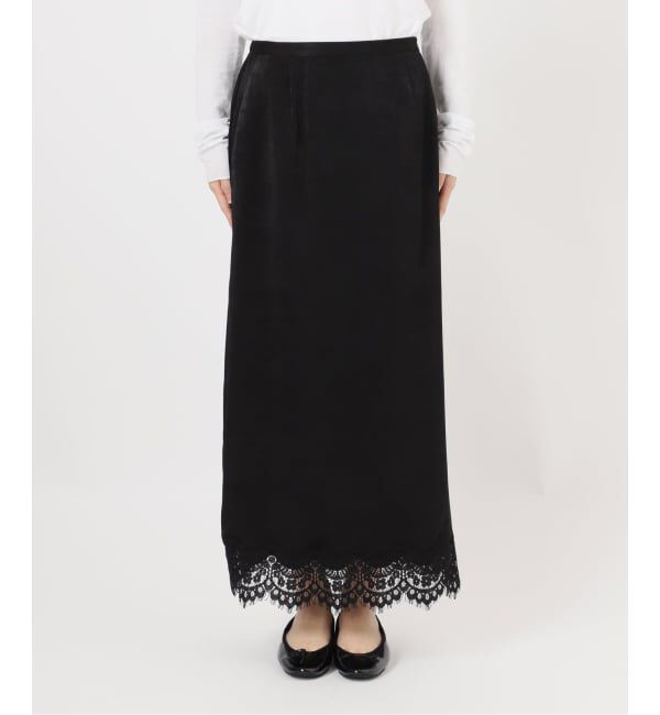 IENA「サテンレーススカート」|スカート|