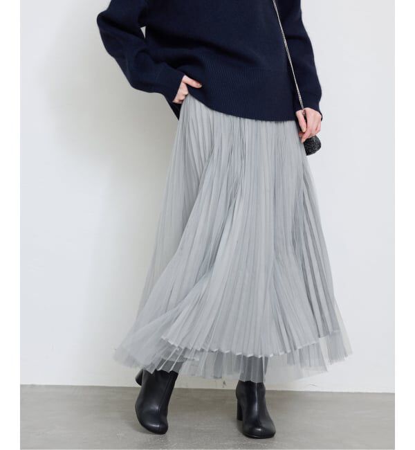 SLOBE IENA「《追加》リバーシブルプリーツスカート」|スカート|