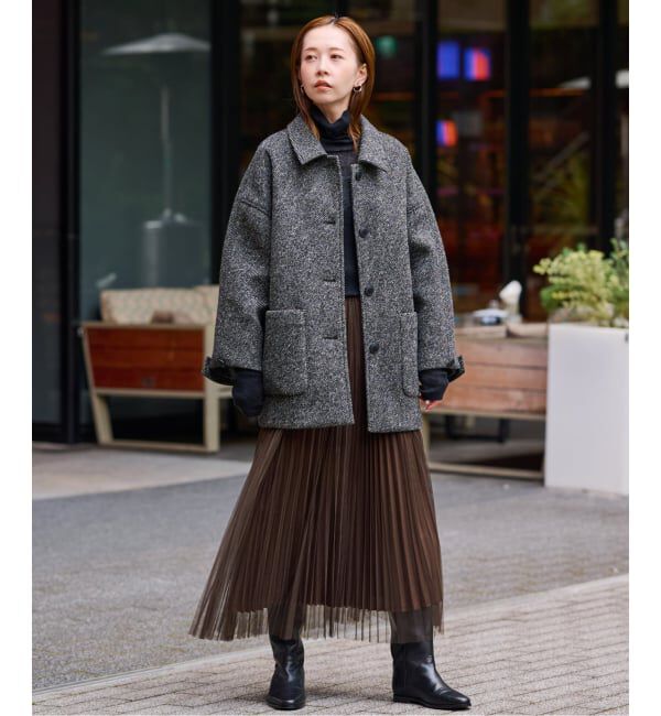 SLOBE IENA「《追加》リバーシブルプリーツスカート」|スカート|