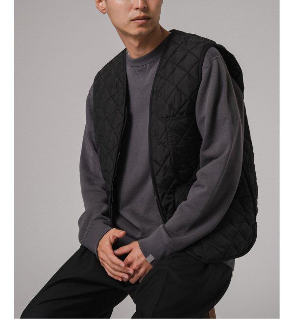 EDIFICE「《再入荷》Barbour for MARKAWARE & EDIFICE 別注 キルティングベスト」|ダウンベスト・ベスト|