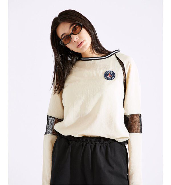 Paris Saint-Germain「【Paris Saint-Germain / パリ・サン＝ジェルマン】SATINxLACE GAME TOPS」|Tシャツ・カットソー|