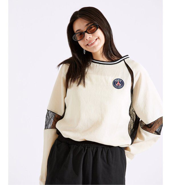 Paris Saint-Germain「【Paris Saint-Germain / パリ・サン＝ジェルマン】SATINxLACE GAME TOPS」|Tシャツ・カットソー|