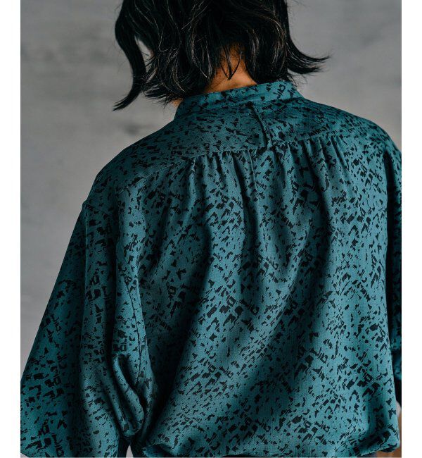 EDIFICE「《追加》パターンクリスプショートスリーブバンドカラーシャツ」|シャツ・ブラウス|