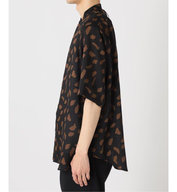 EDIFICE「《追加》パターンクリスプショートスリーブバンドカラーシャツ」|シャツ・ブラウス|