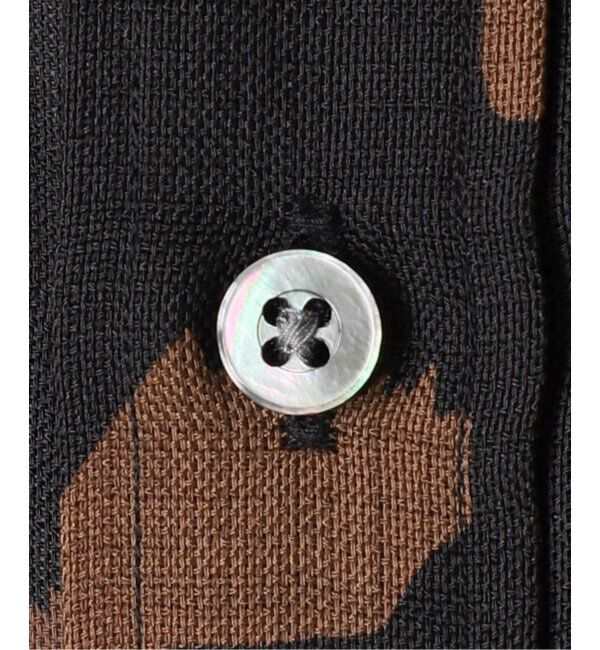 EDIFICE「《追加》パターンクリスプショートスリーブバンドカラーシャツ」|シャツ・ブラウス|