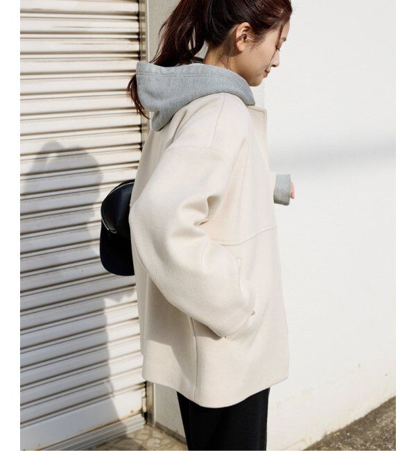 JOURNAL STANDARD「《追加3》スーパー140ビーバーノーカラーショートコート」|ノーカラーコート|