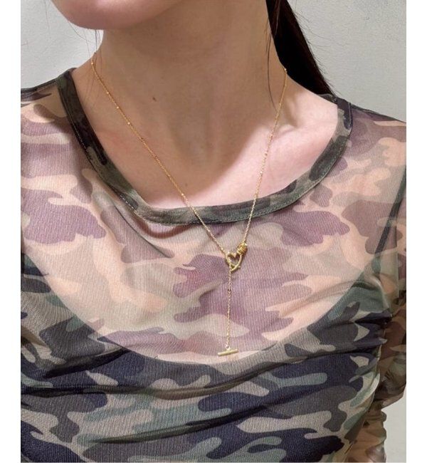 Oriens JOURNAL STANDARD「【LAPUIS /ラピュイ】Line Coil Heartネック A 243-220105」|ネックレス|