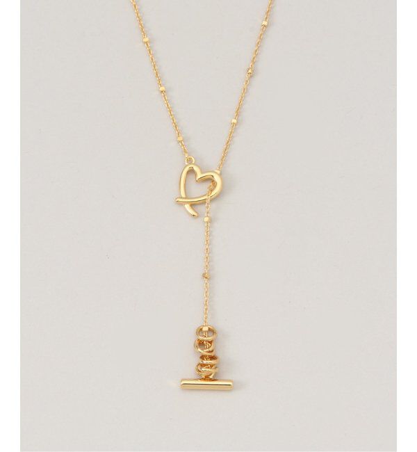 Oriens JOURNAL STANDARD「【LAPUIS /ラピュイ】Line Coil Heartネック A 243-220105」|ネックレス|