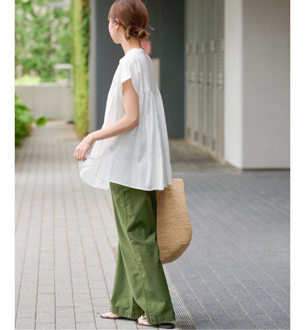 JOURNAL STANDARD relume「《追加》手洗い可 / ボイルピンタックフレンチブラウス」|シャツ・ブラウス|