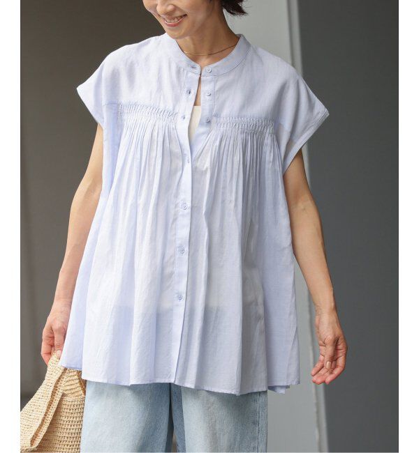 JOURNAL STANDARD relume「《追加》手洗い可 / ボイルピンタックフレンチブラウス」|シャツ・ブラウス|
