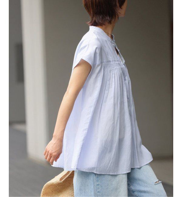 JOURNAL STANDARD relume「《追加》手洗い可 / ボイルピンタックフレンチブラウス」|シャツ・ブラウス|