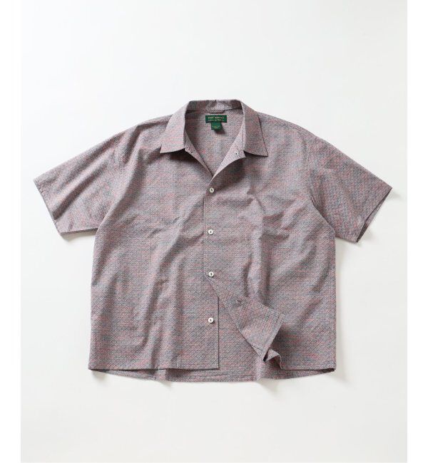 JOURNAL STANDARD relume「INDIA / ラウンド ジャガード レギュラー カラー シャツ &ldquo;インド製&rdquo;」|シャツ・ブラウス|ネイビー