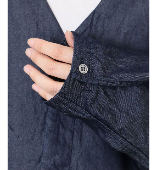 journal standard luxe「リヨセルデニム Vネックシャツ」|シャツ・ブラウス|
