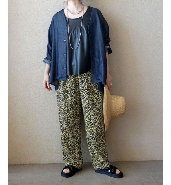 journal standard luxe「リヨセルデニム Vネックシャツ」|シャツ・ブラウス|