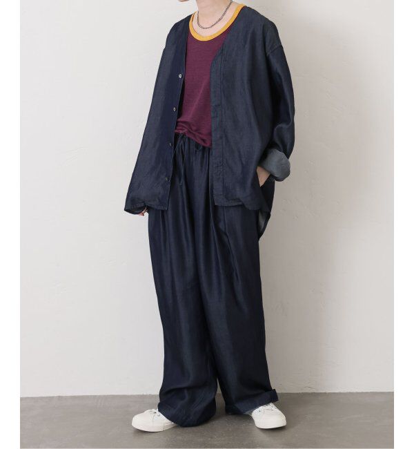 journal standard luxe「リヨセルデニム Vネックシャツ」|シャツ・ブラウス|