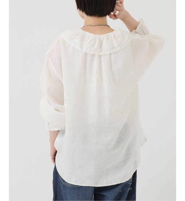 journal standard luxe「《追加》フレンチリネン フリルパフブラウス」|シャツ・ブラウス|