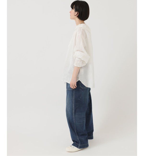 journal standard luxe「《追加》フレンチリネン フリルパフブラウス」|シャツ・ブラウス|