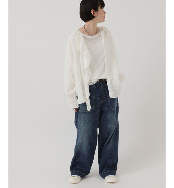 journal standard luxe「《追加》フレンチリネン フリルパフブラウス」|シャツ・ブラウス|