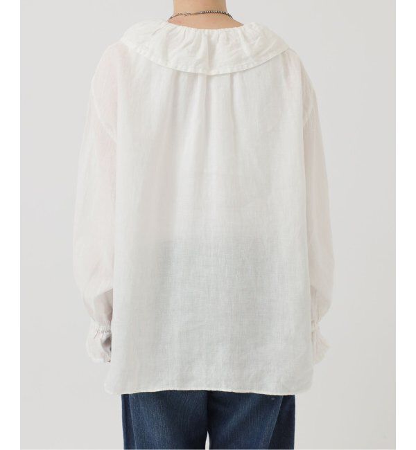 journal standard luxe「《追加》フレンチリネン フリルパフブラウス」|シャツ・ブラウス|
