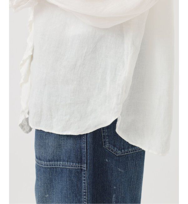 journal standard luxe「《追加》フレンチリネン フリルパフブラウス」|シャツ・ブラウス|