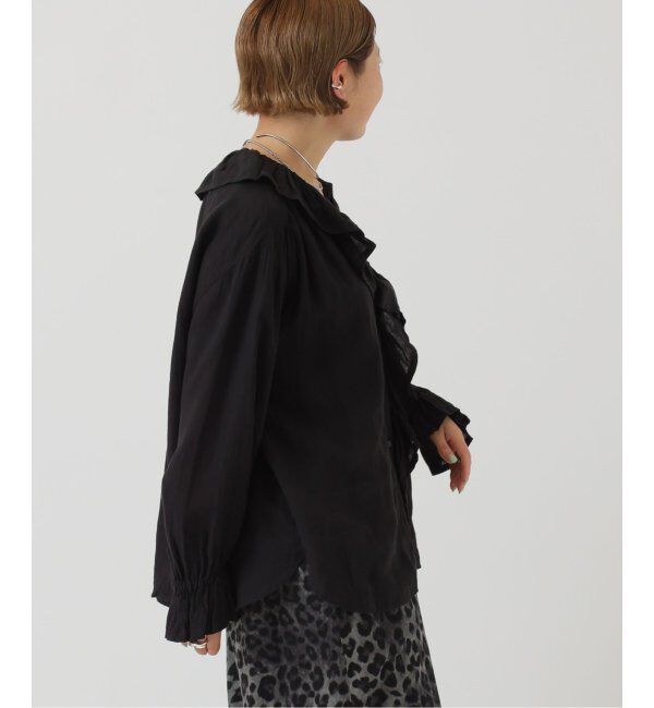 journal standard luxe「《追加》フレンチリネン フリルパフブラウス」|シャツ・ブラウス|