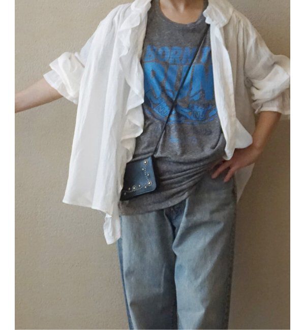 journal standard luxe「《追加》フレンチリネン フリルパフブラウス」|シャツ・ブラウス|ホワイト