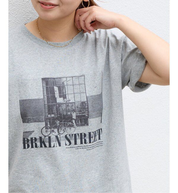 JOURNAL STANDARD「汗ジミ防止天竺プリントT」|Tシャツ・カットソー|グレー