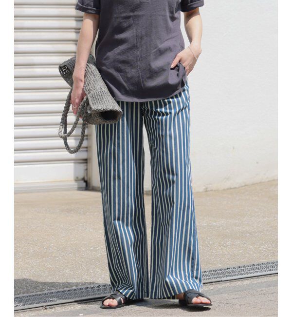 JOURNAL STANDARD relume「コットンストライプパンツ」|その他|ネイビー