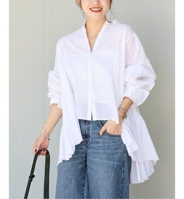 JOURNAL STANDARD「バックギャザーブラウス」|シャツ・ブラウス|ホワイト
