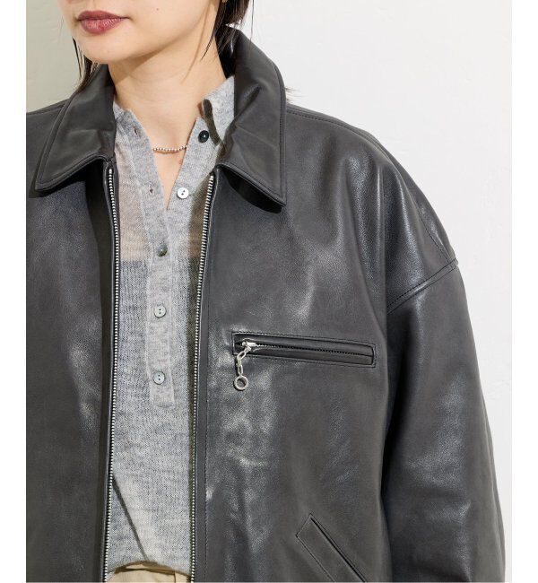 JOURNAL STANDARD「別注【Schott/ショット】LEATHER TRACKER JACKET SMU」|ライダースジャケット|
