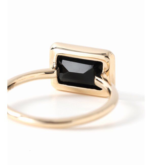 Lilas by Spick&Span「レクタングルオニキスリング K10」|リング|