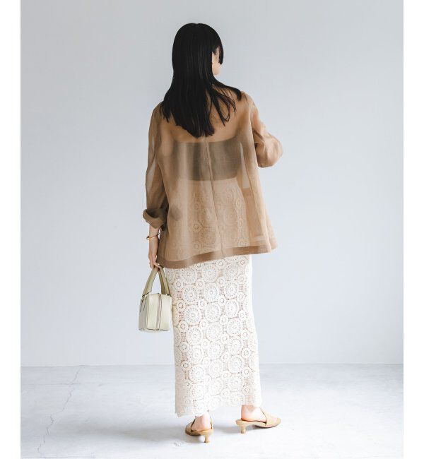 NOBLE「《追加》ソフトオーガンジーシアージャケット 2」|テーラードジャケット|