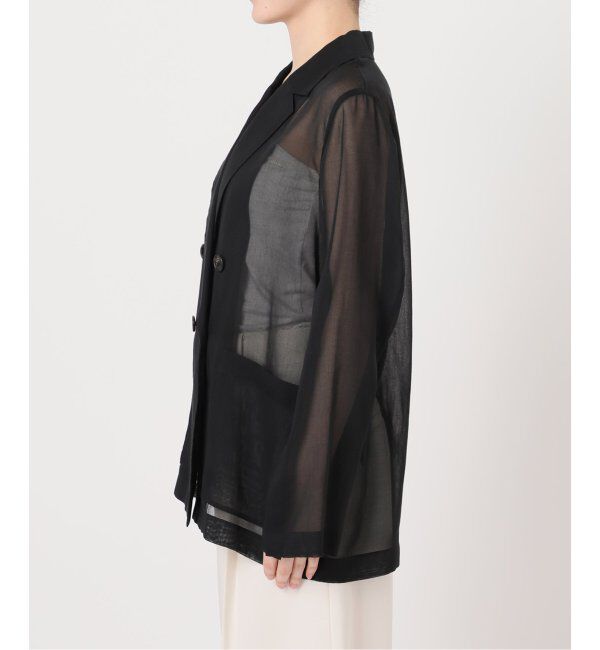 NOBLE「《追加》ソフトオーガンジーシアージャケット 2」|テーラードジャケット|