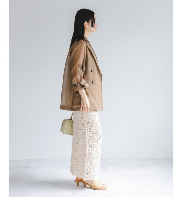 NOBLE「《追加》ソフトオーガンジーシアージャケット 2」|テーラードジャケット|