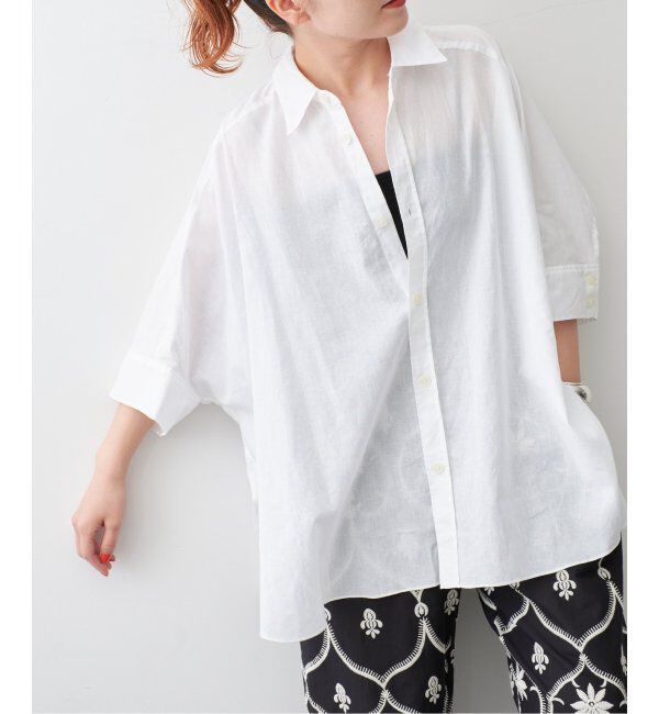 Spick and Span「コットンリネンドルマンスリーブシャツ」|シャツ・ブラウス|