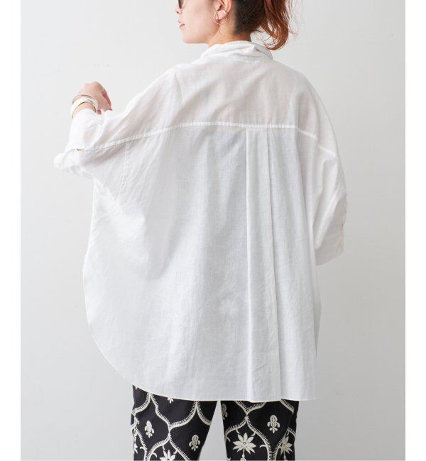 Spick and Span「コットンリネンドルマンスリーブシャツ」|シャツ・ブラウス|
