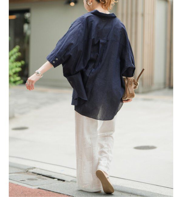 Spick and Span「コットンリネンドルマンスリーブシャツ」|シャツ・ブラウス|