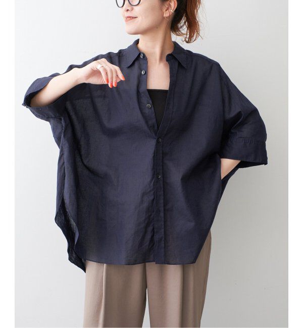 Spick and Span「コットンリネンドルマンスリーブシャツ」|シャツ・ブラウス|