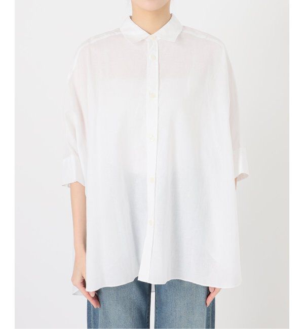 Spick and Span「コットンリネンドルマンスリーブシャツ」|シャツ・ブラウス|
