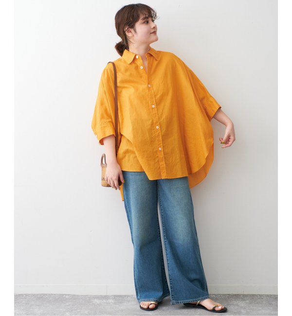 Spick and Span「コットンリネンドルマンスリーブシャツ」|シャツ・ブラウス|