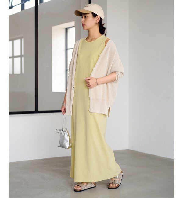 FRAMeWORK「トリコットタンクドレス」|ワンピース|イエロー