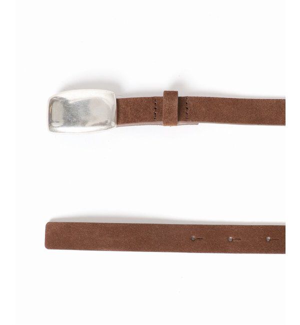 FRAMeWORK「LEFIJE/レフィエ スウェードベルト silverバックル」|ベルト|