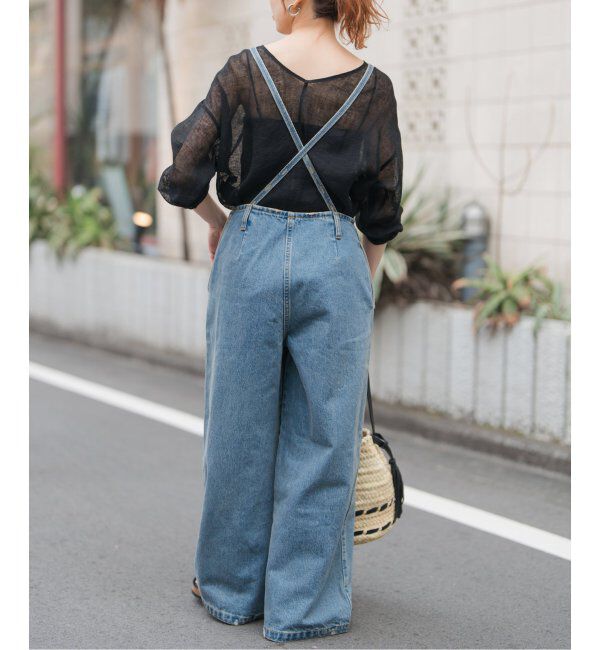 Spick and Span「《手洗い可 / 追加2》メッシュリネンルーズプルオーバー」|シャツ・ブラウス|