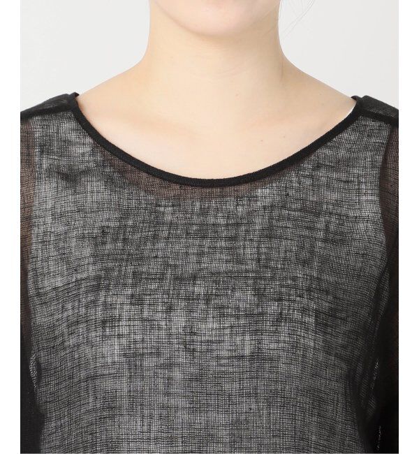 Spick and Span「《手洗い可 / 追加2》メッシュリネンルーズプルオーバー」|シャツ・ブラウス|