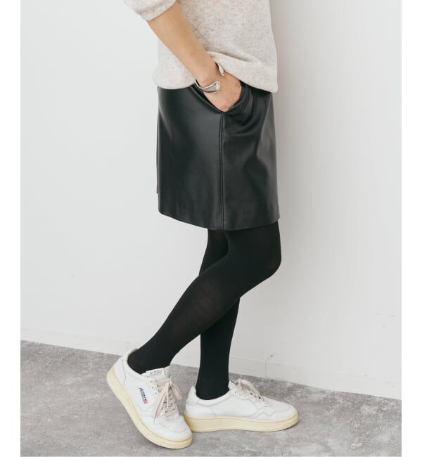 Spick and Span「フェイクレザーミニスカート」|スカート|
