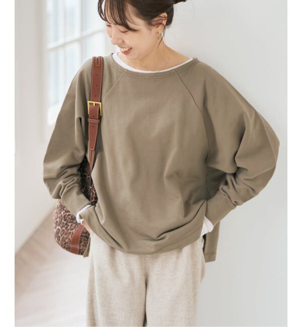 Spick and Span「《一部店舗+WEB限定》ボートネックワイドプルオーバー」|Tシャツ・カットソー|