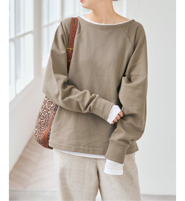 Spick and Span「《一部店舗+WEB限定》ボートネックワイドプルオーバー」|Tシャツ・カットソー|