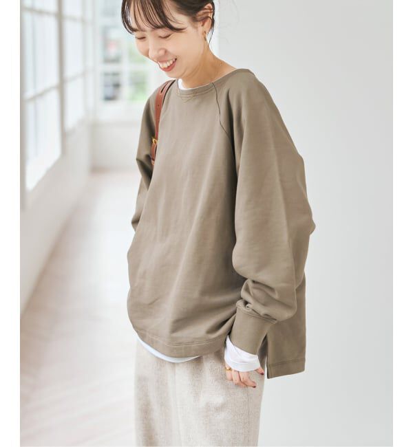 Spick and Span「《一部店舗+WEB限定》ボートネックワイドプルオーバー」|Tシャツ・カットソー|